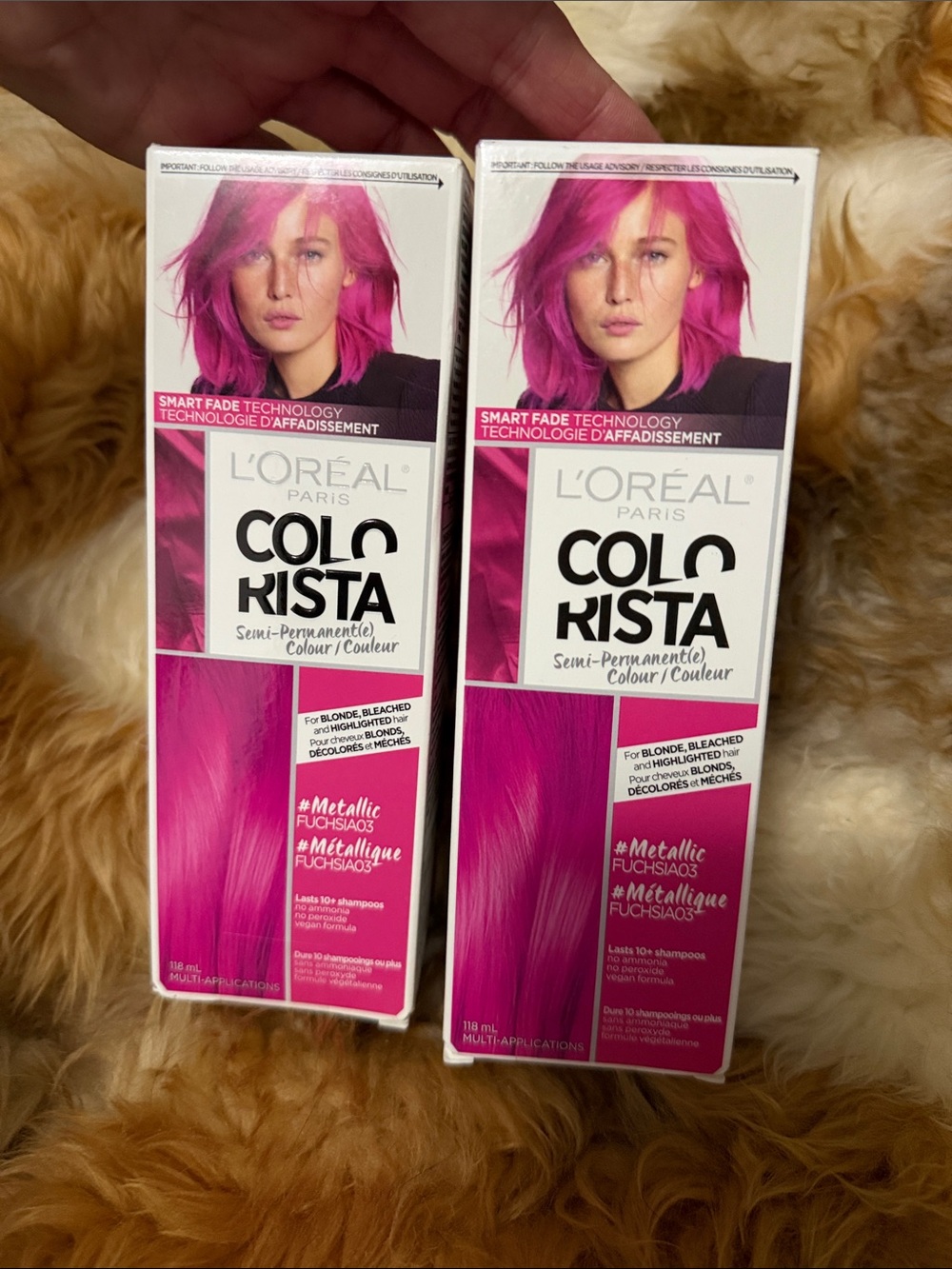 L'Oreal Colorista Semi-Permanent Hair Colour - Metallic Fuchsia | NIB
